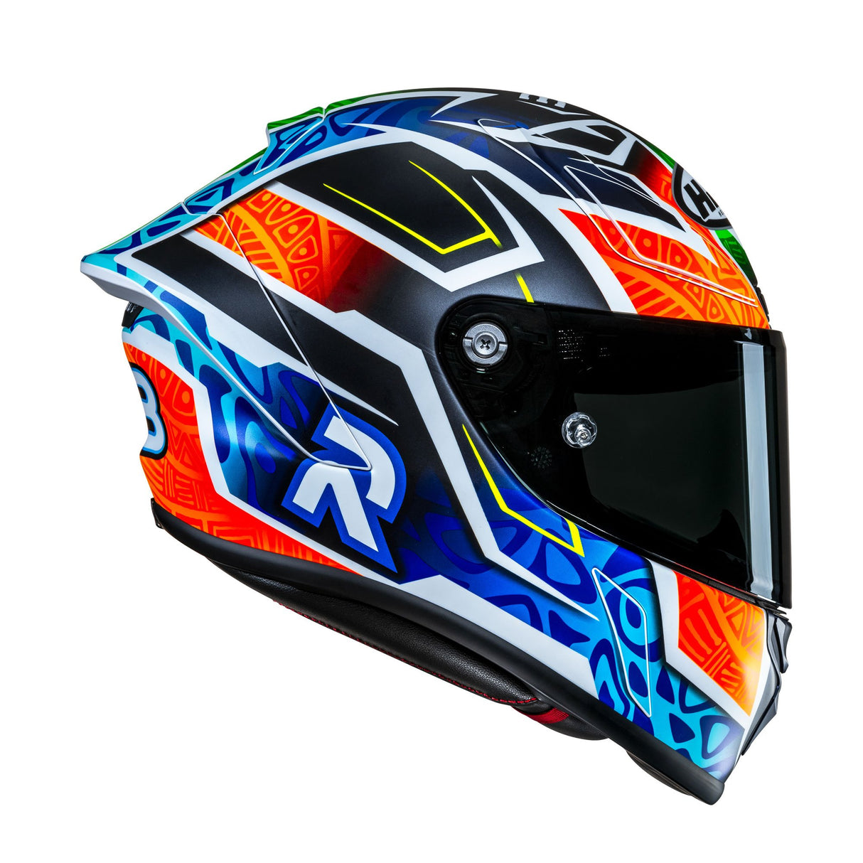 HJC RPHA 1 Binder Replica MC27SF Blue Orange Motorcycle Helmet