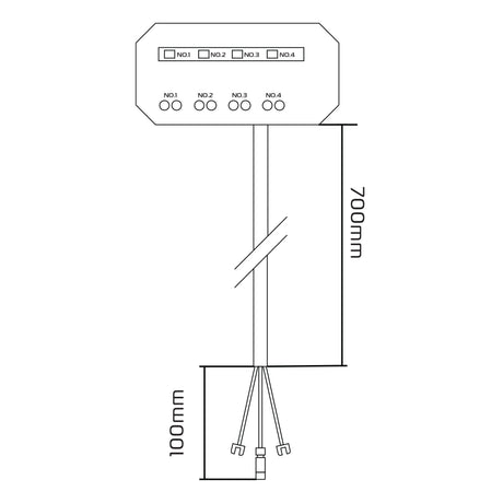 Oxford EL112 Motorcycle Junction Box - 12V With Fused Power Outlets