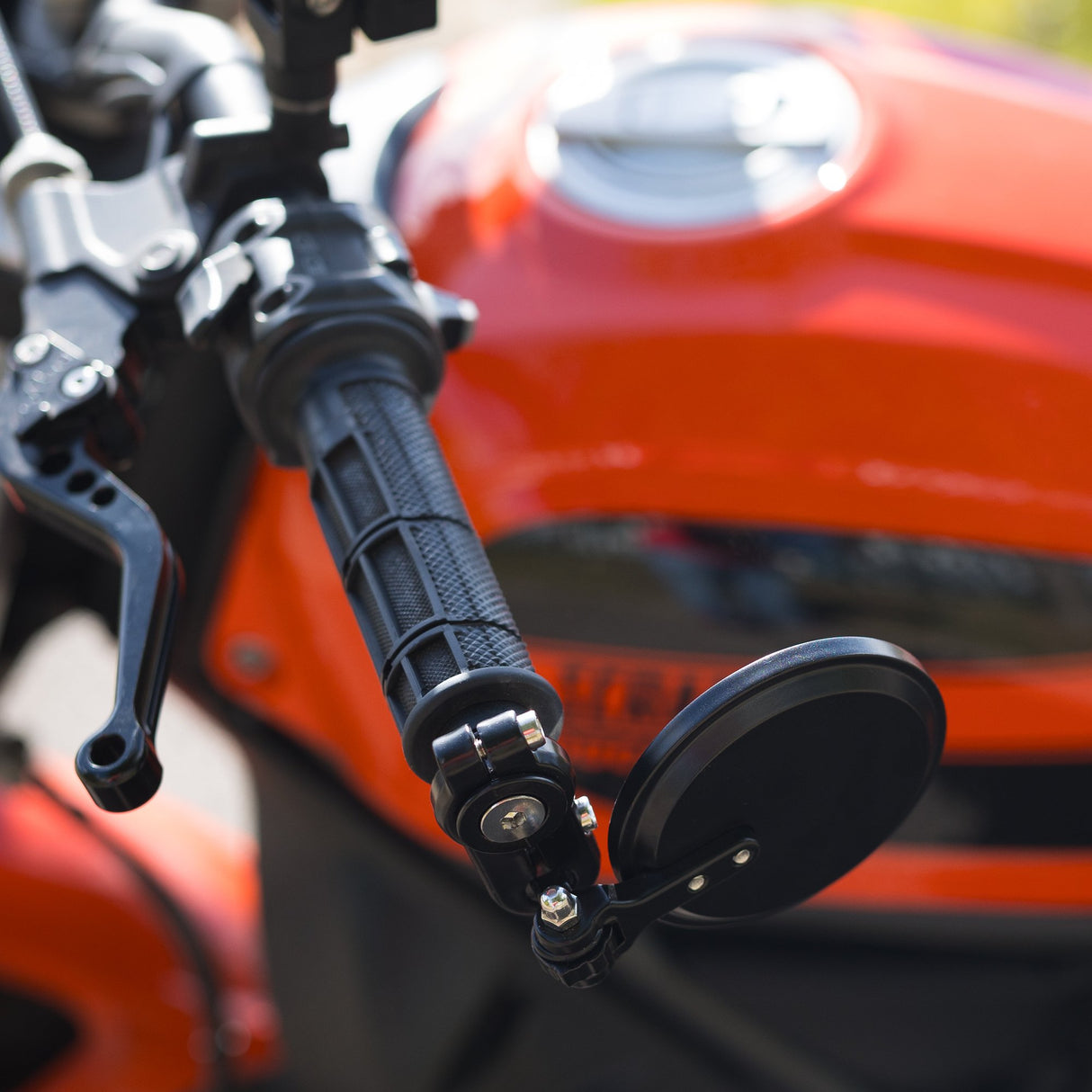 Oxford OX514 Fold-Away Motorcycle Bar End Mirrors - Black Set