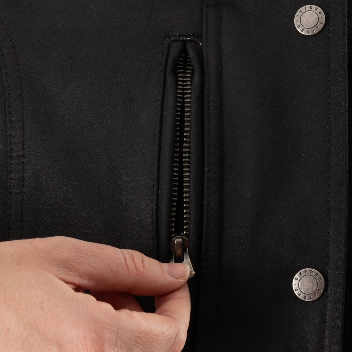 Oxford Sterling D2D Ladies Motorcycle Jacket Black