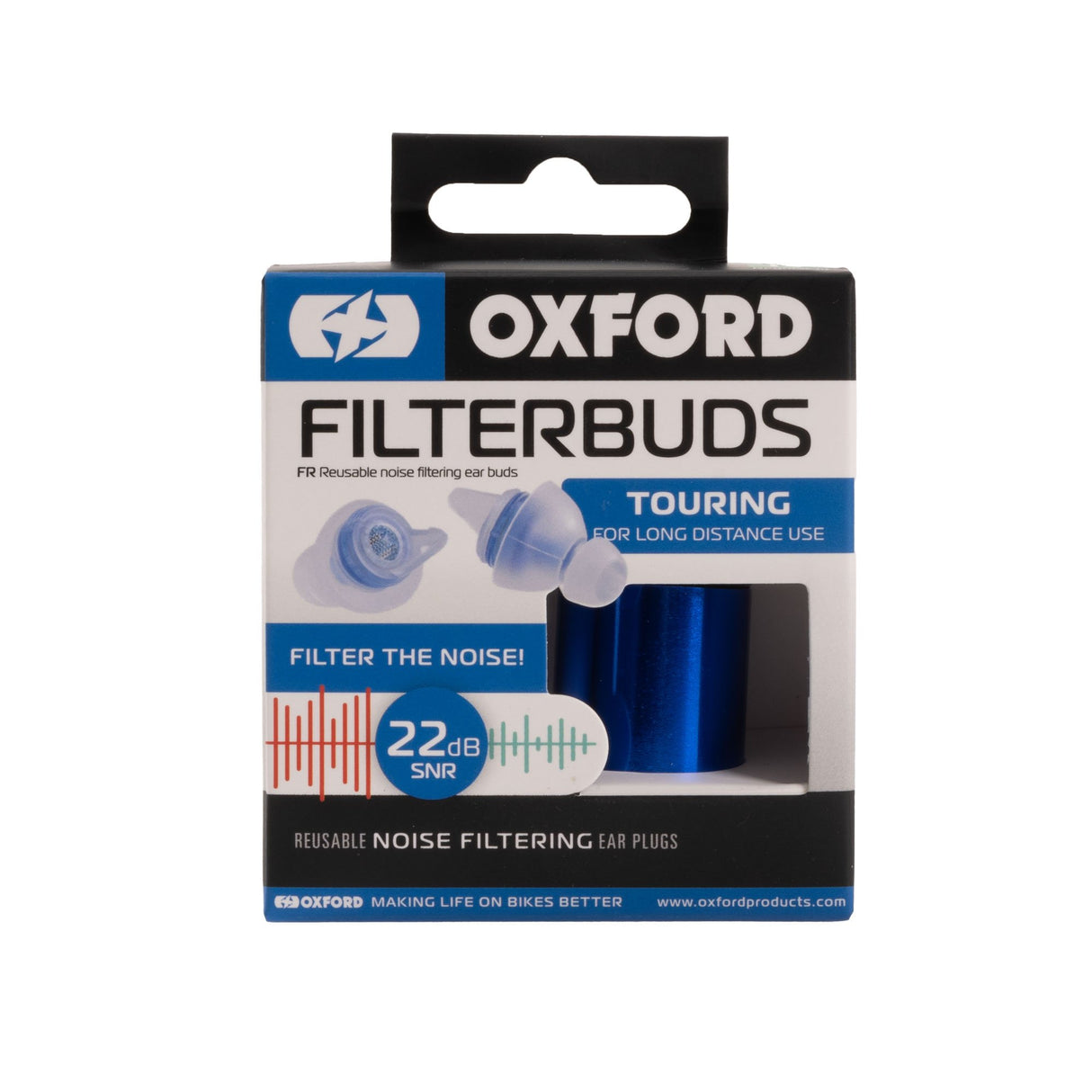 Oxford OX954 FilterBuds Touring 22dB SNR Reusable Earplugs