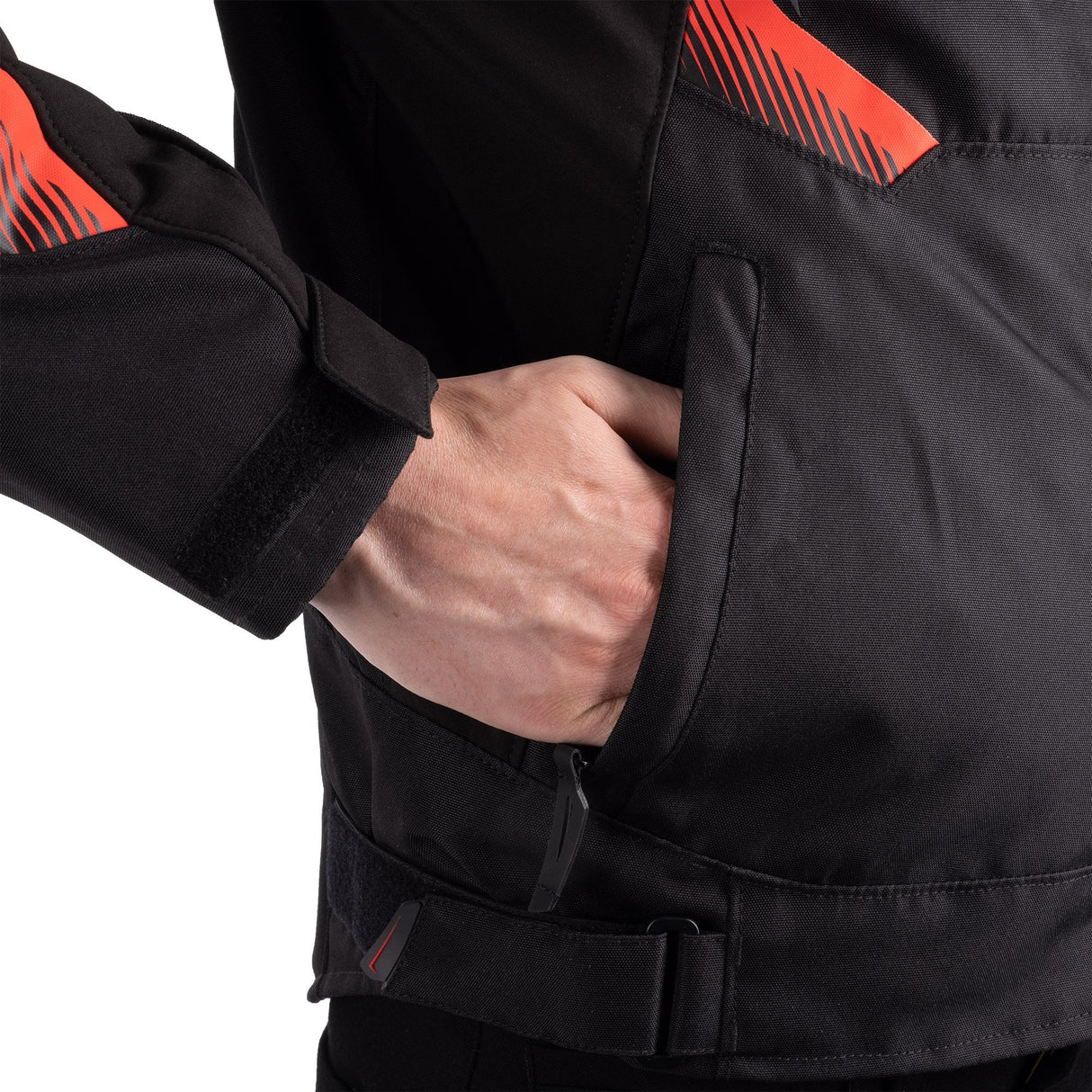 Oxford Omega 1.0 D2D Men's Motorcycle Jacket Black Camo Red