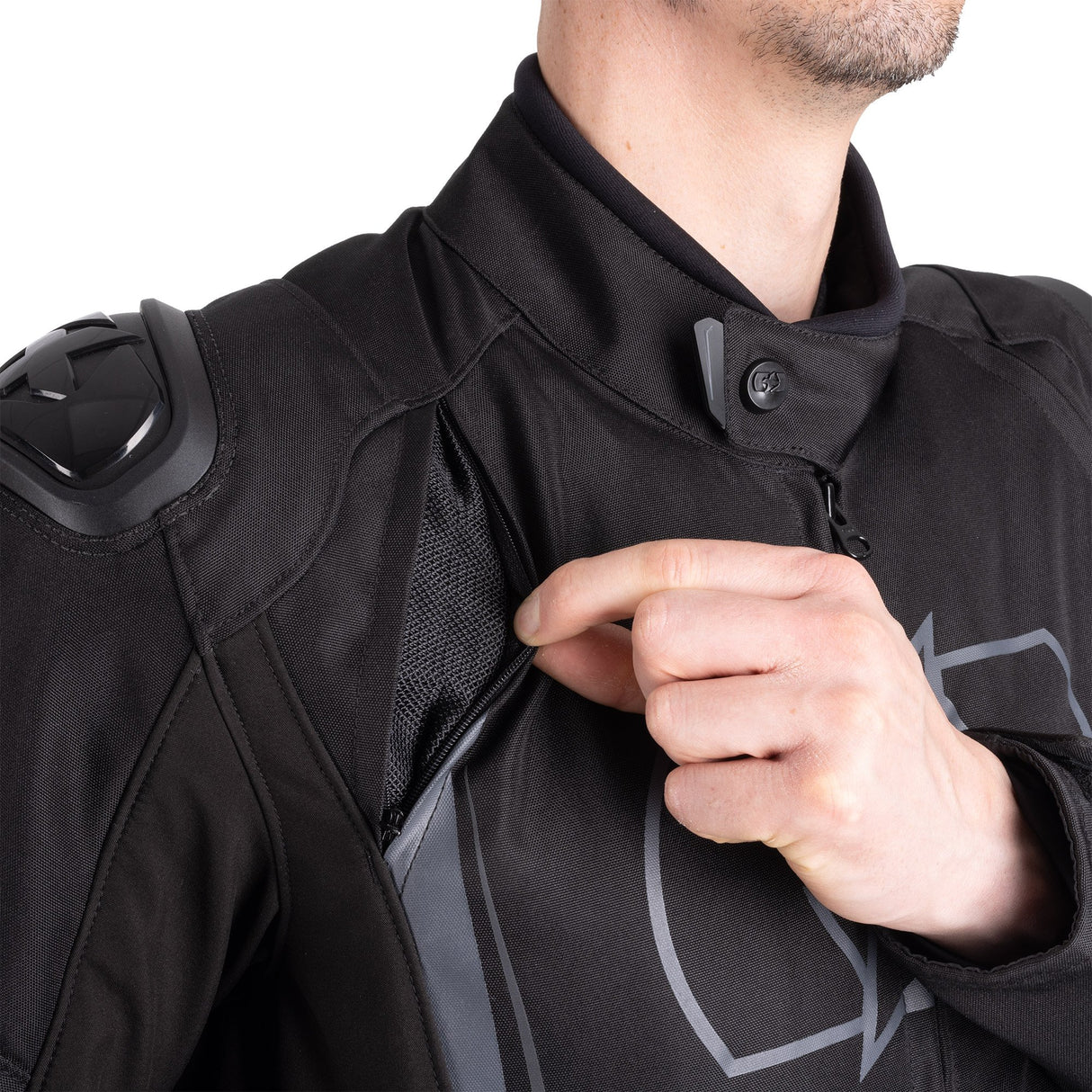 Oxford Omega 1.0 D2D Men's Motorcycle Jacket Stealth Black