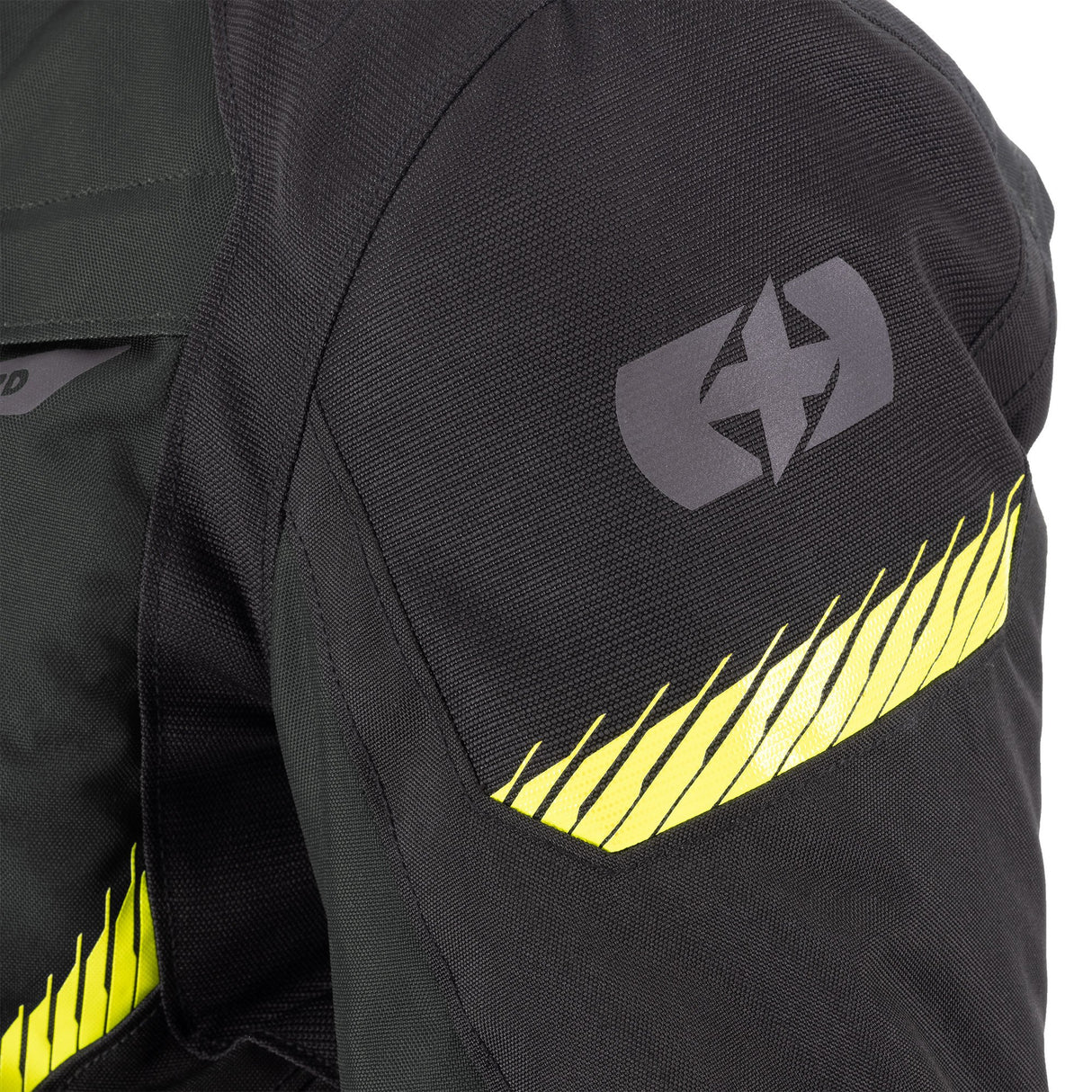 Oxford Toronto 1.0 D2D Men's Motorcycle Jacket Black Green Fluo