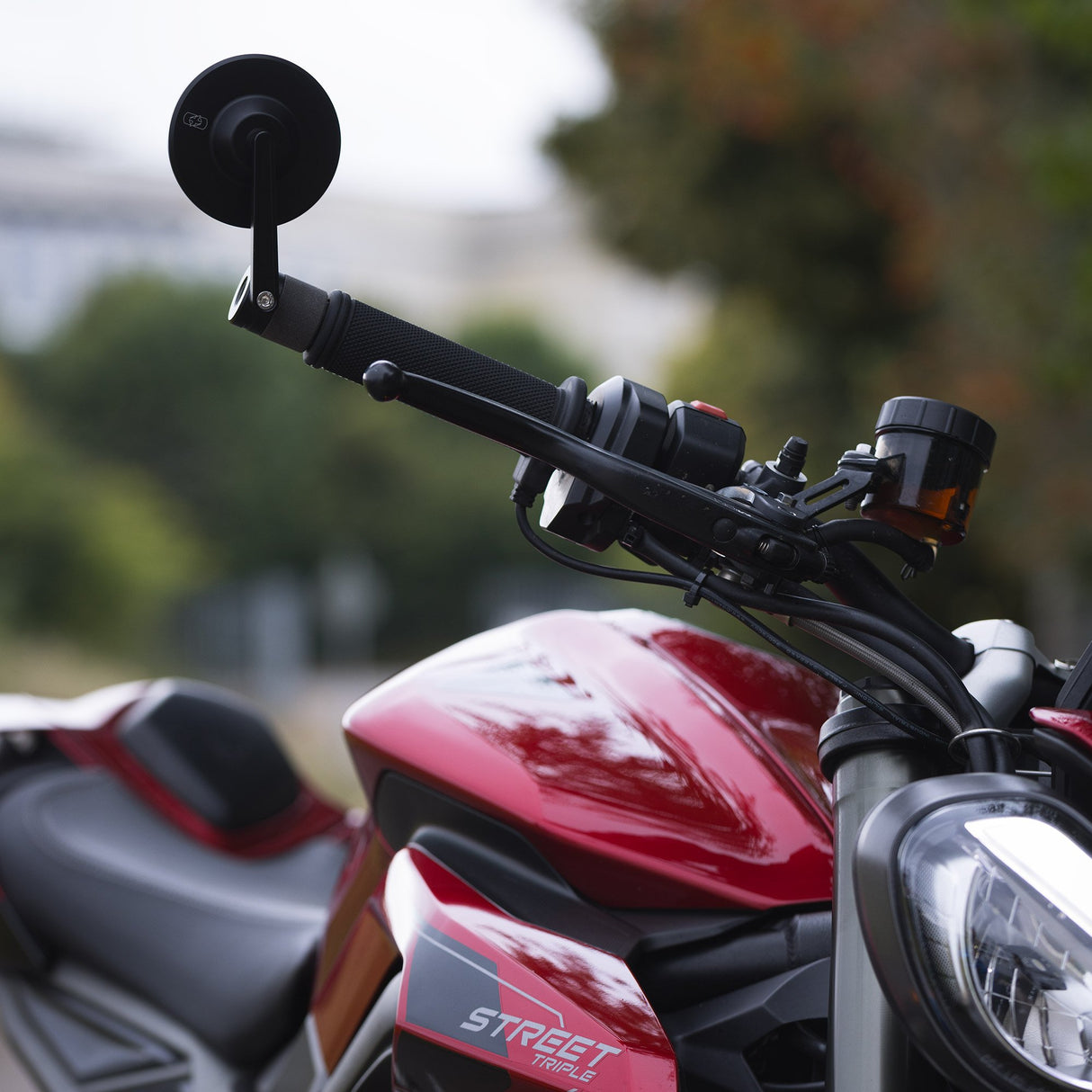 Oxford OX508 Circle 360 Motorcycle Bar End Mirror