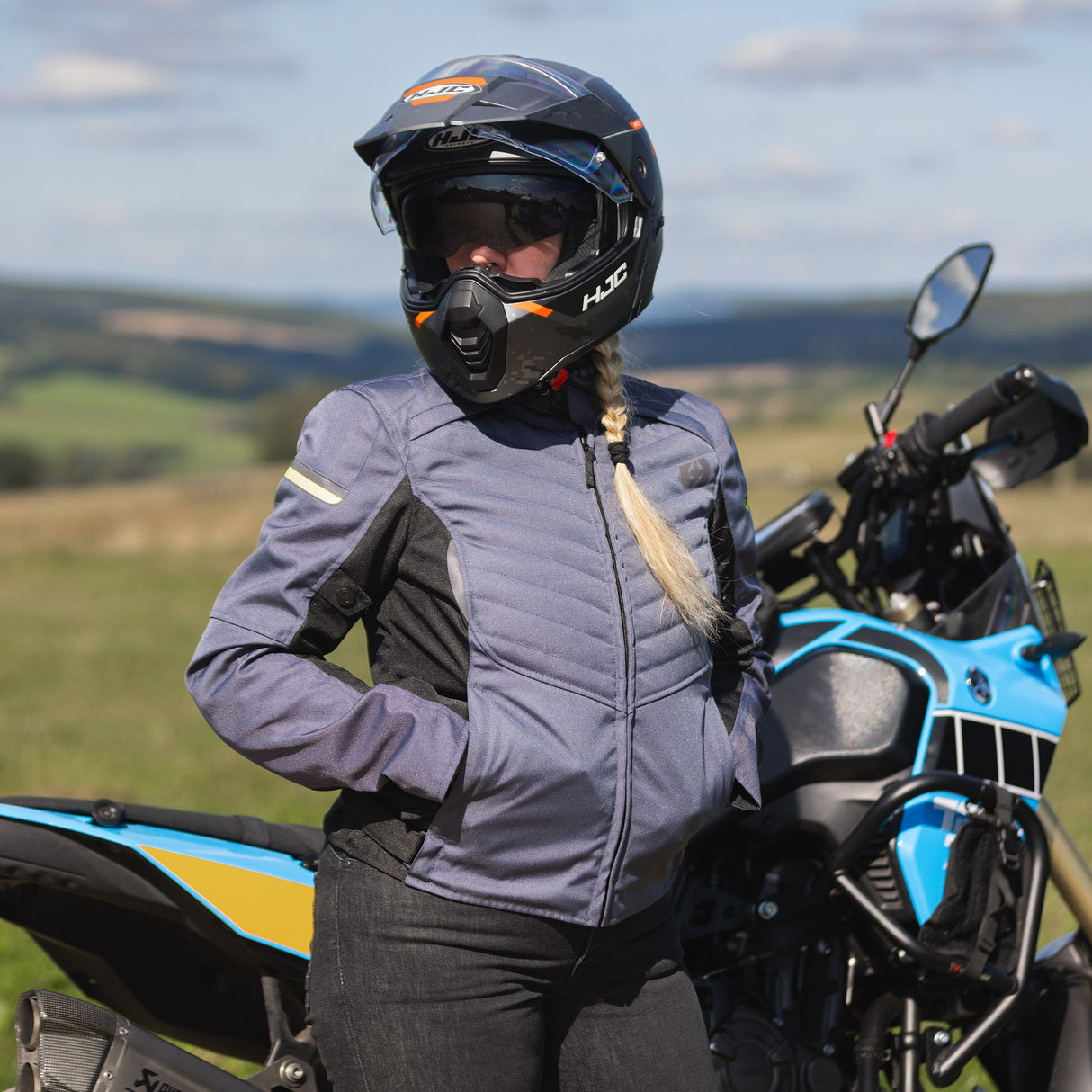 Oxford Valencia D2D 3.0 Ladies Motorcycle Jacket Grey Black