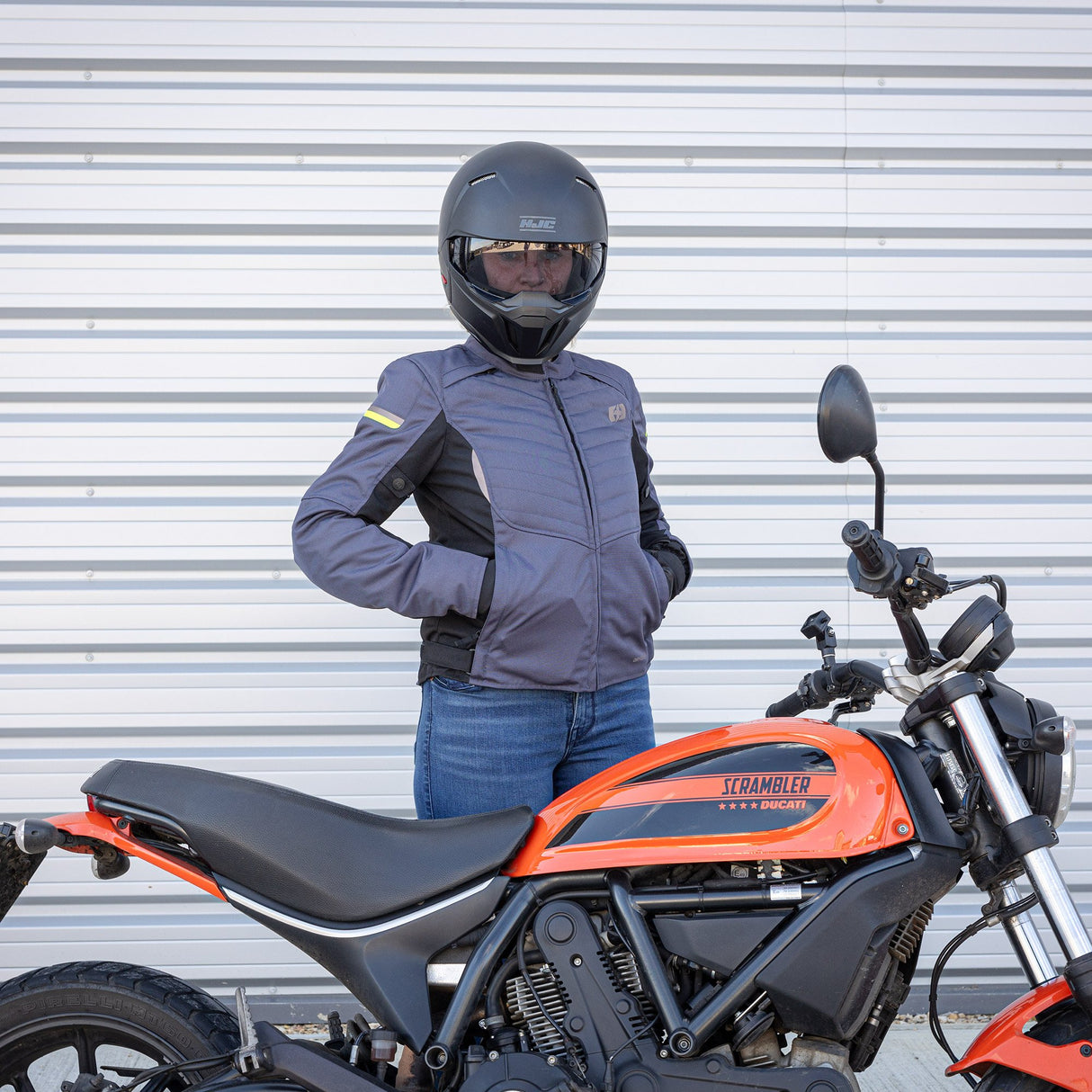 Oxford Valencia D2D 3.0 Ladies Motorcycle Jacket Grey Black