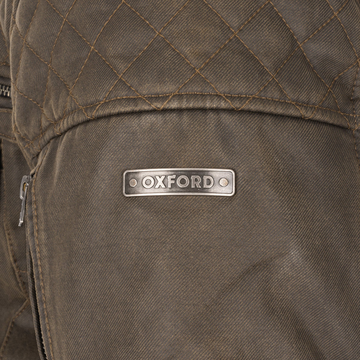 Oxford Hardy Wax 2.0 Men's Motorcycle Jacket Khaki