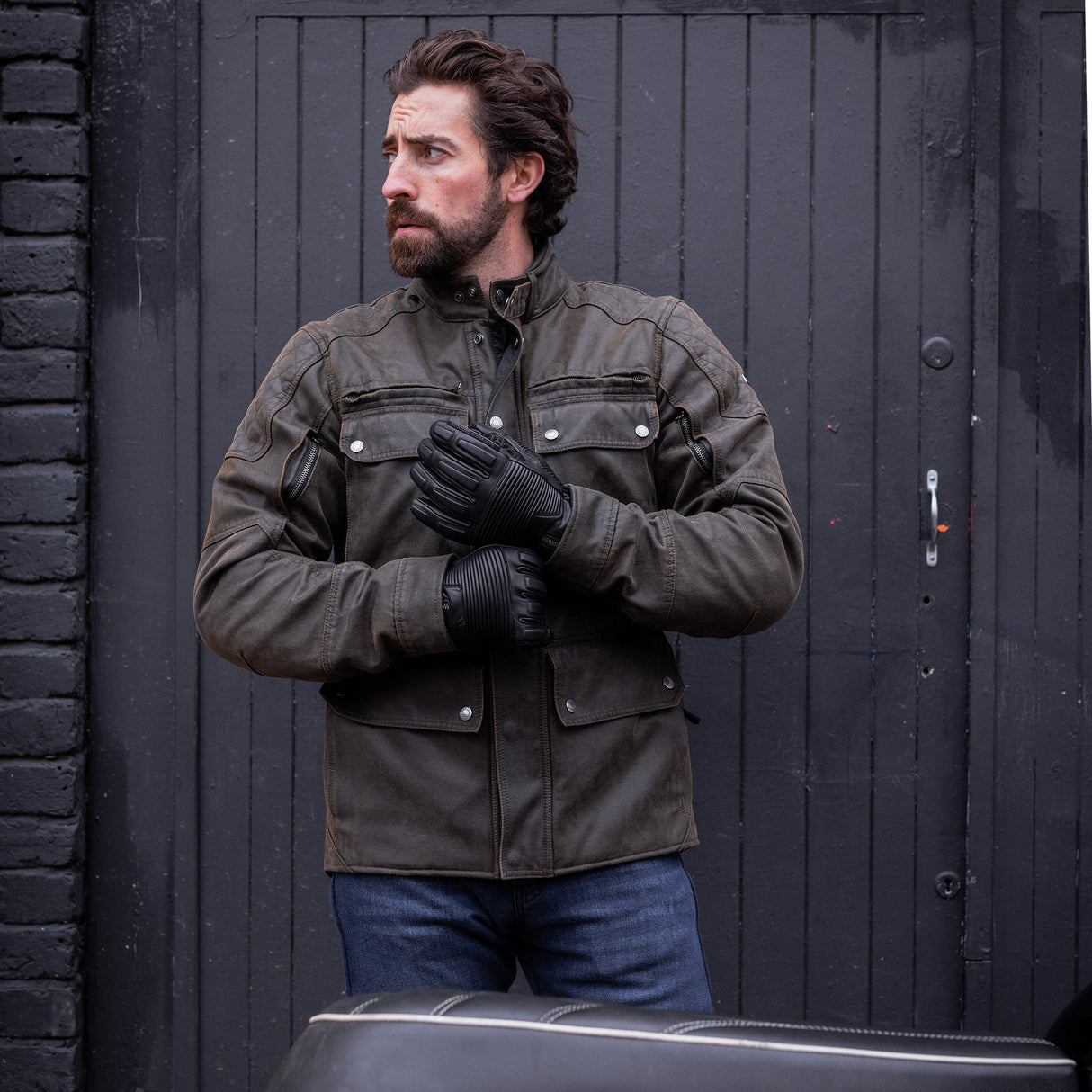 Oxford Sterling D2D Motorcycle Jacket Khaki