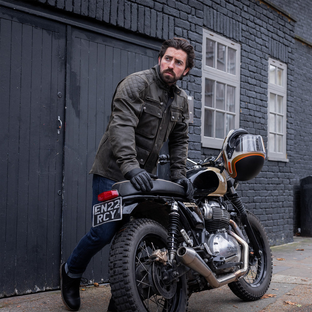 Oxford Sterling D2D Motorcycle Jacket Khaki