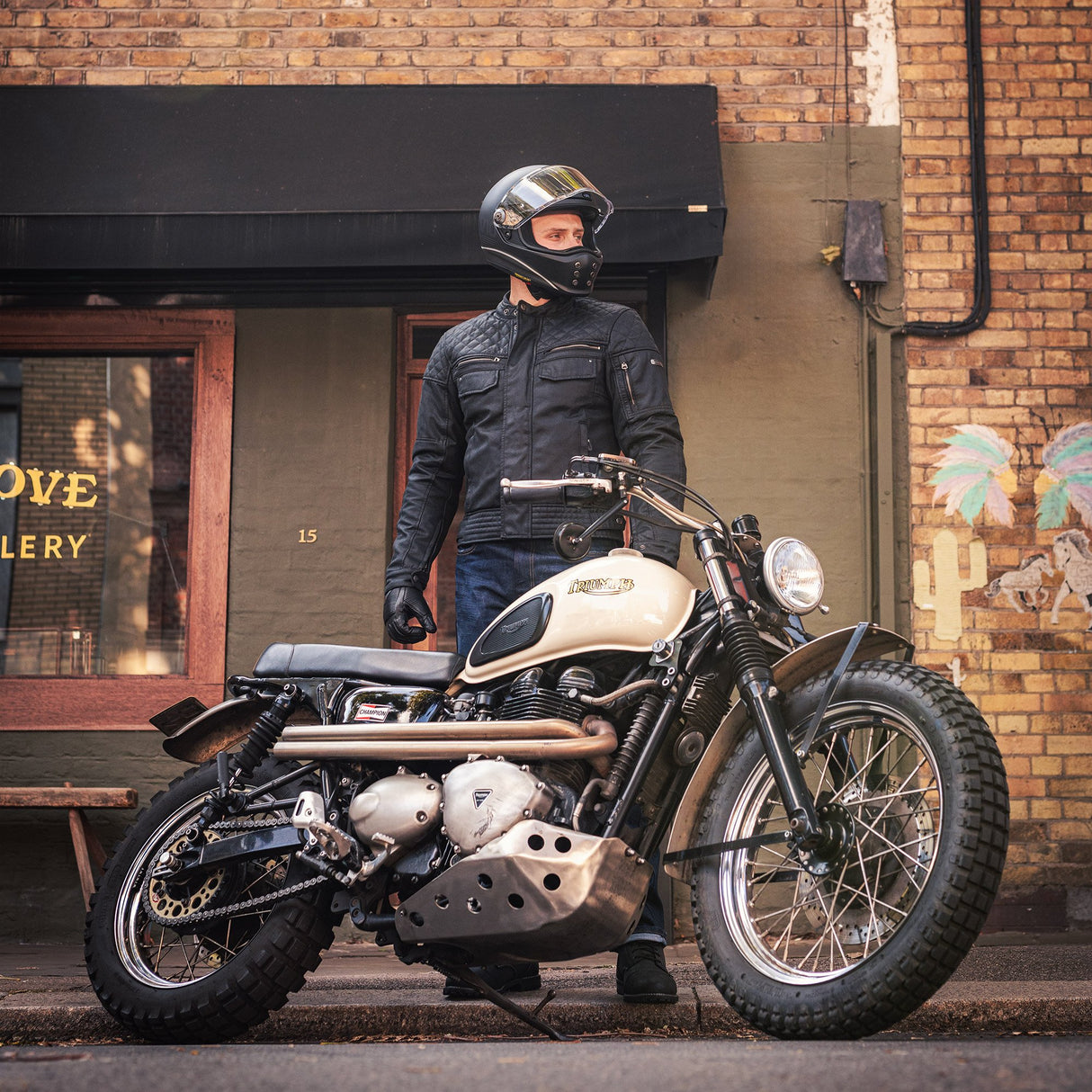 Oxford Hardy Wax 2.0 Men's Motorcycle Jacket Black