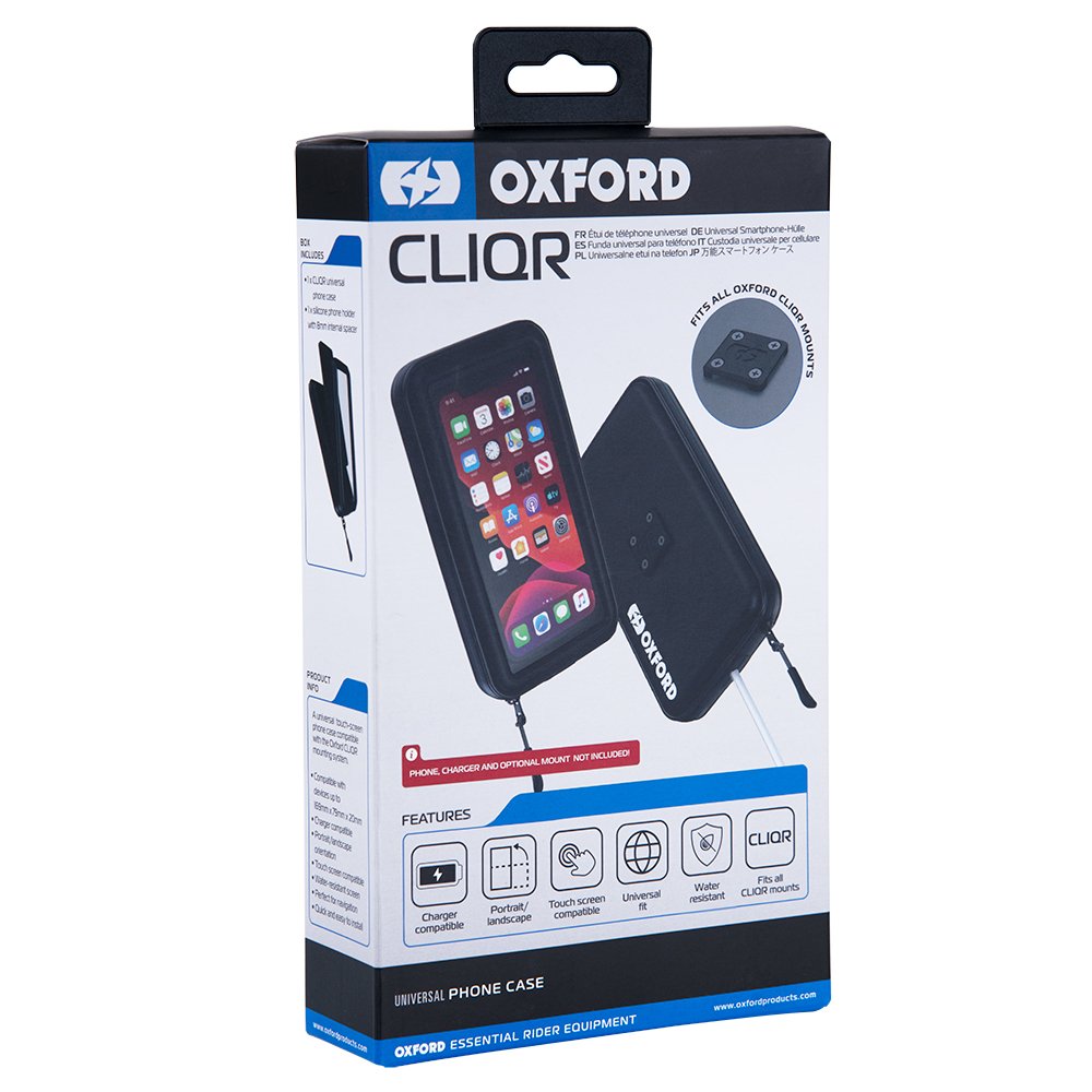Oxford CLIQR OX868 Motorcycle Universal Waterproof Phone Case Motorbike Bicycle Phone Protector