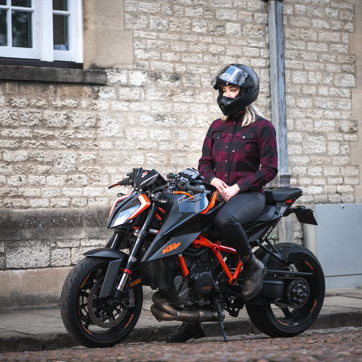 Oxford Kickback 2.0 Armoured Womens Shirt Red