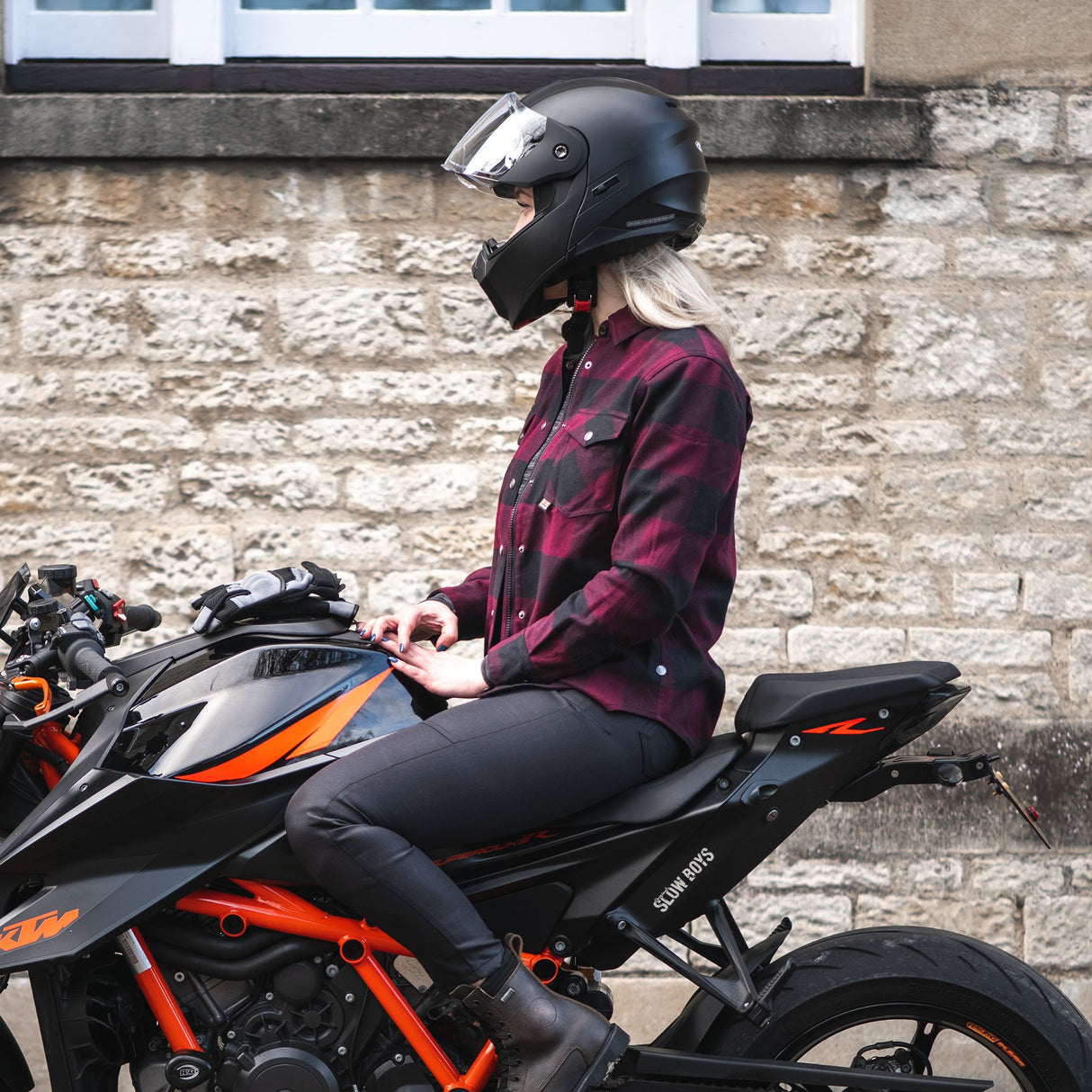 Oxford Kickback 2.0 Armoured Womens Shirt Red