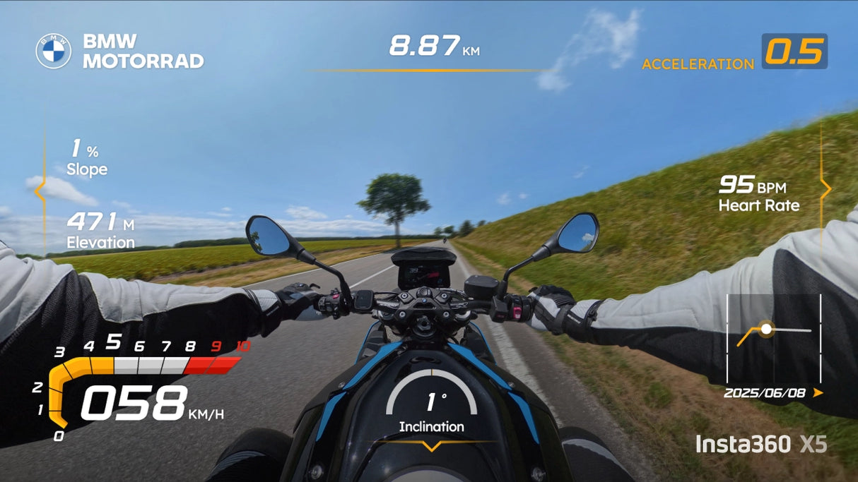 Insta360 X5 BMW Edition Motorcycle Bundle Inc Ultra Battery & Mini Remote