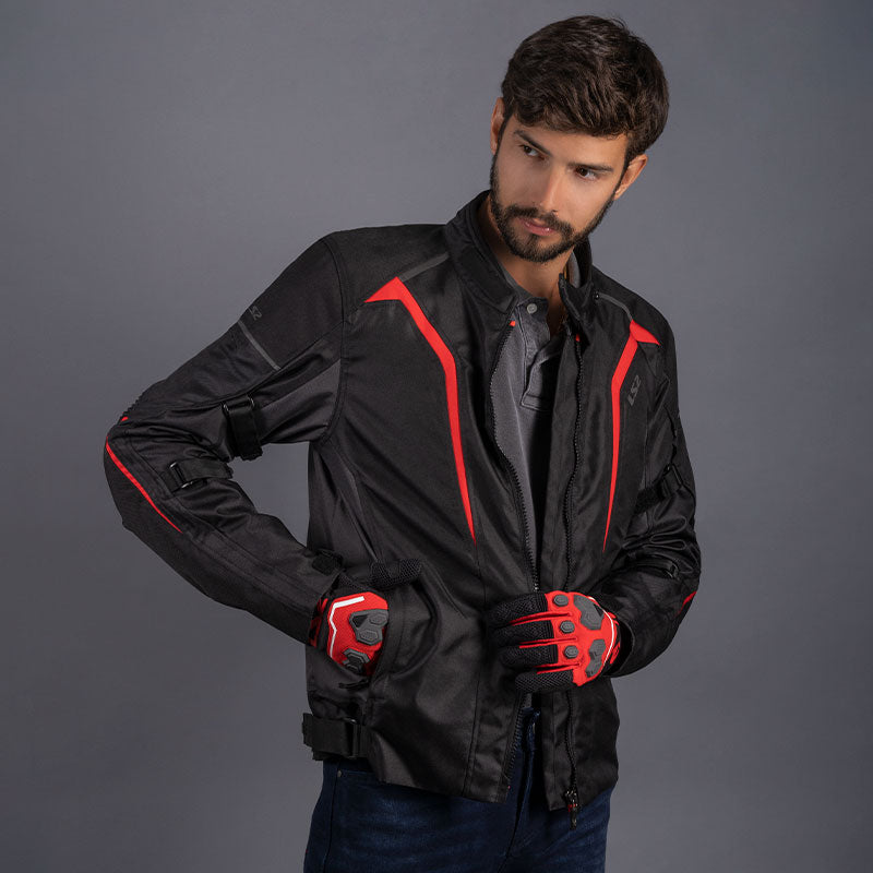 LS2 Sepang Textile Men's Jacket Black Grey Red