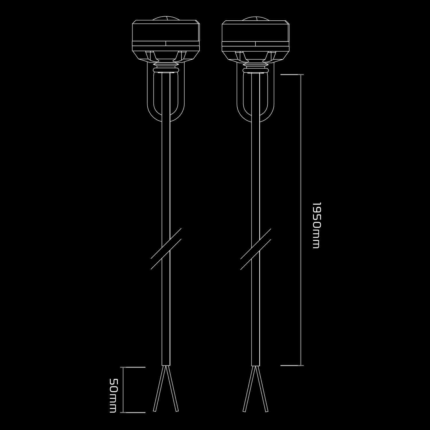 Oxford EL381 Motorcycle Motorbike Waterproof Front Run Spot Lights Running Lamps