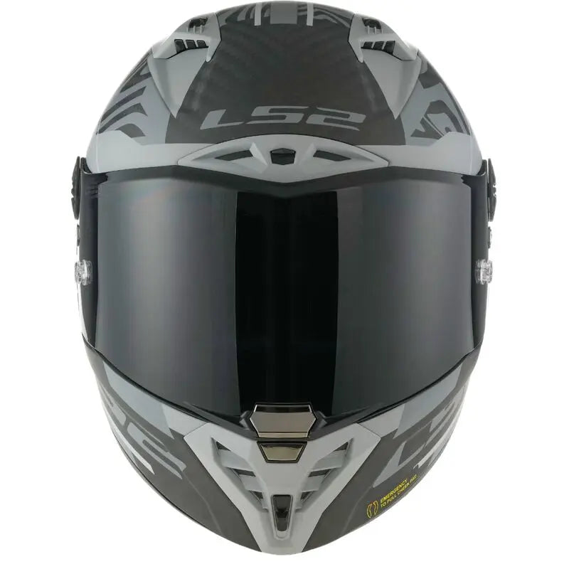 LS2 FF805 Thunder GP Aero Polar Matt Black Carbon Motorcycle Helmet