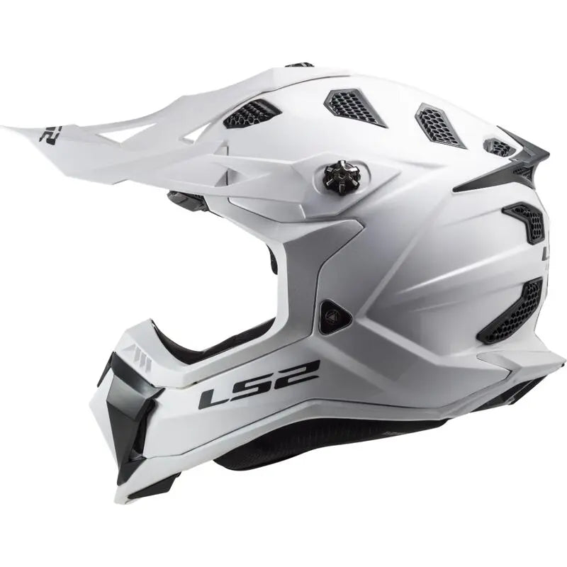 LS2 MX700 Subverter Evo II Single Mono Gloss White Motorcycle Helmet
