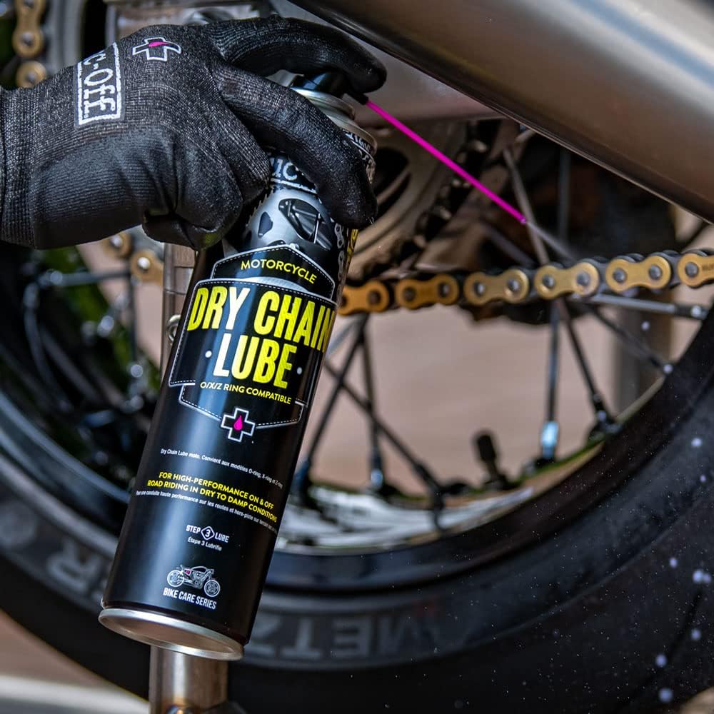 Muc-Off 649 Motorcycle Dry Chain Lube PTFE Summer Riding Motorbike Spray 400ml