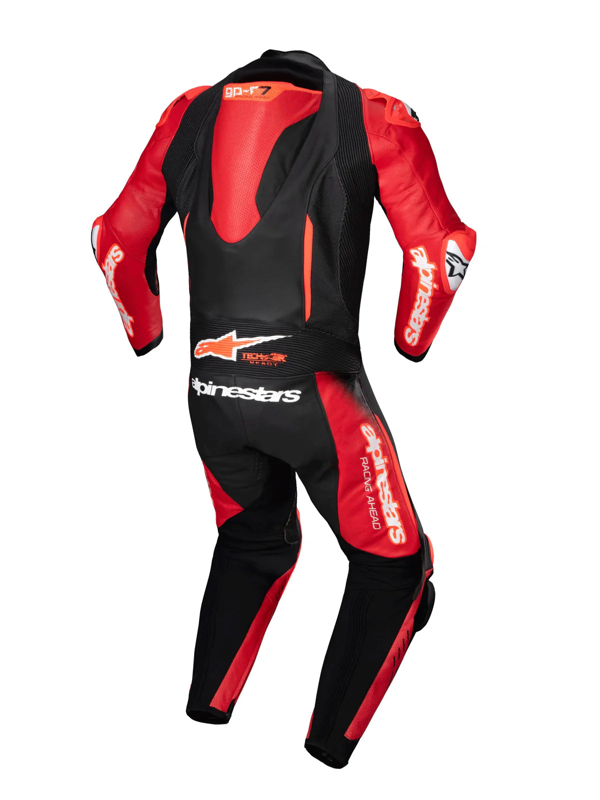 Alpinestars GP-R7 One Piece Leather Suit Black Mid Red