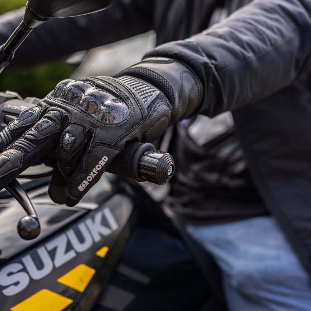 Oxford OX588 CarbEnds 2 Motorcycle Motorbike 22mm Handlebar Bar End Weights Black