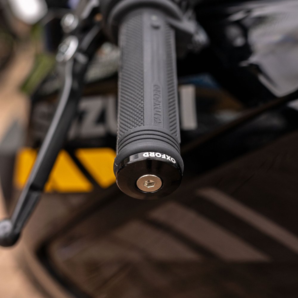 Oxford OX598 Aluminium Motorcycle Motorbike 22mm Handlebar BarEnds 2 Universal Bar Ends Black