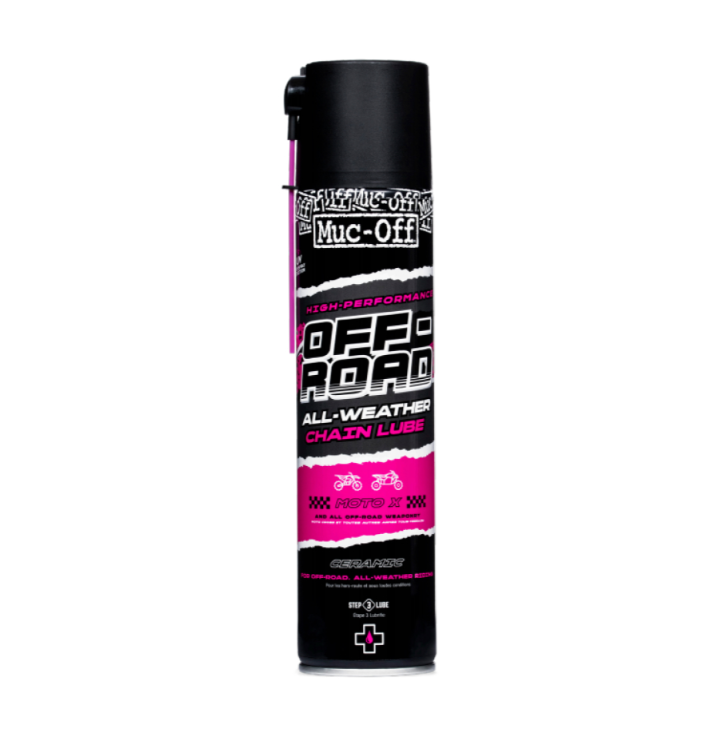 Muc-Off Off-Road Motorcycle All Weather Chain Lube Motocross Moto X Spray 400ml