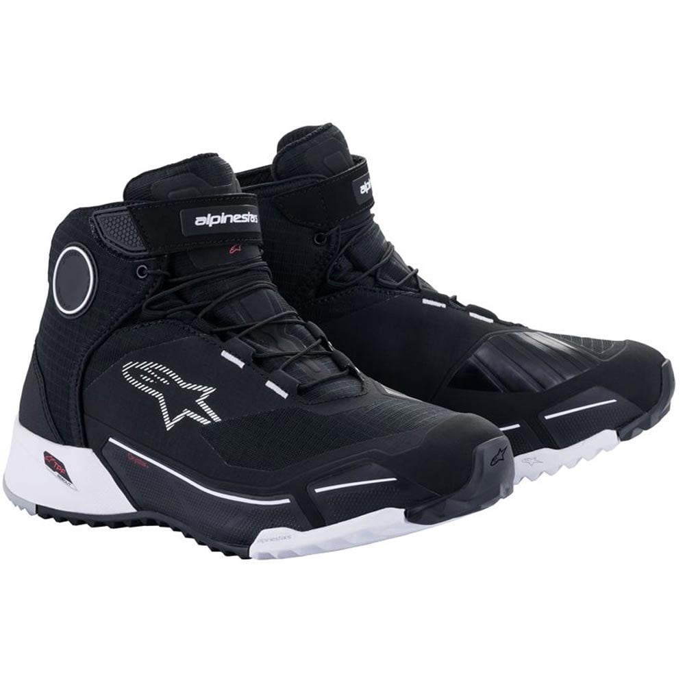 Alpinestars CR-X Drystar Men‘s Motorcycle Shoes Black White