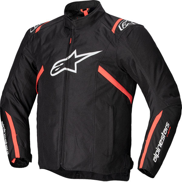 Alpinestars T-SPS V2 Waterproof Men’s Motorcycle Jacket - Black / White / Red Fluo