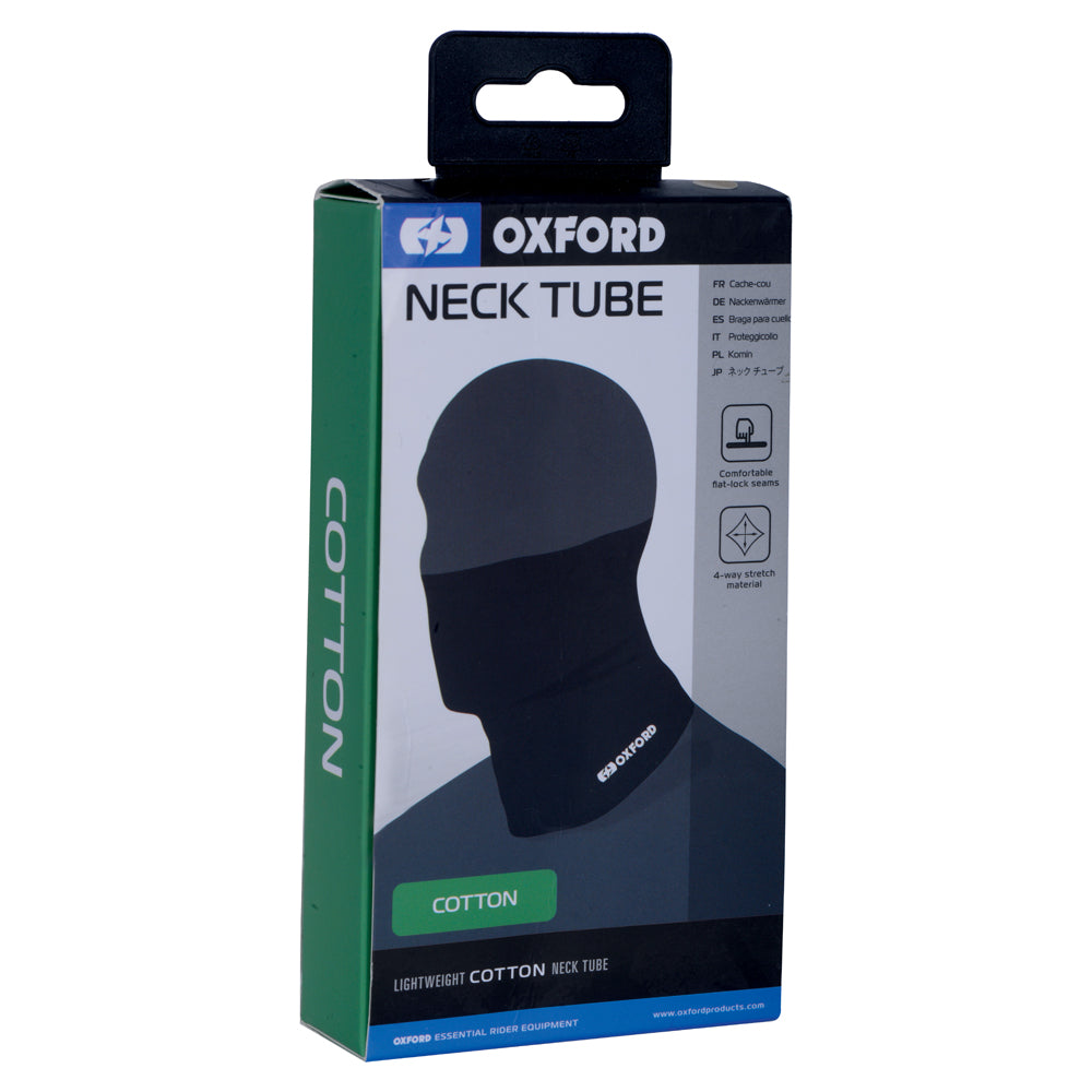 Oxford Motorcycle Neck Tube Cotton Black