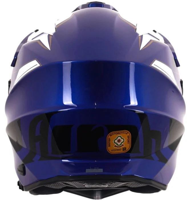 Airoh Commander 2 Helmet Reveal Blue Gloss Motorcycle Helmet
