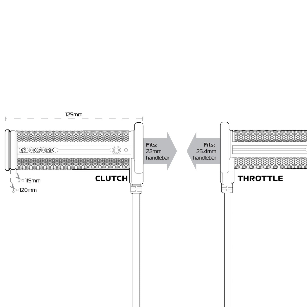 Oxford EL400 HotGrips Pro 2.0 Touring Motorcycle Motorbike Heated Handlebar Grips