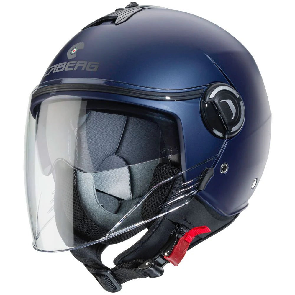 Caberg Riviera V4X Plain Matt Blue Motorcycle Helmet
