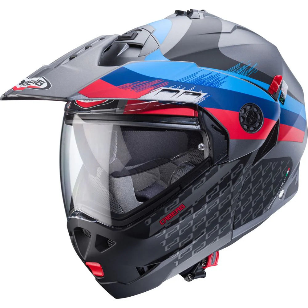 Caberg Tourmax X Sarabe Matt Gun Black Blue Red Motorcycle Helmet