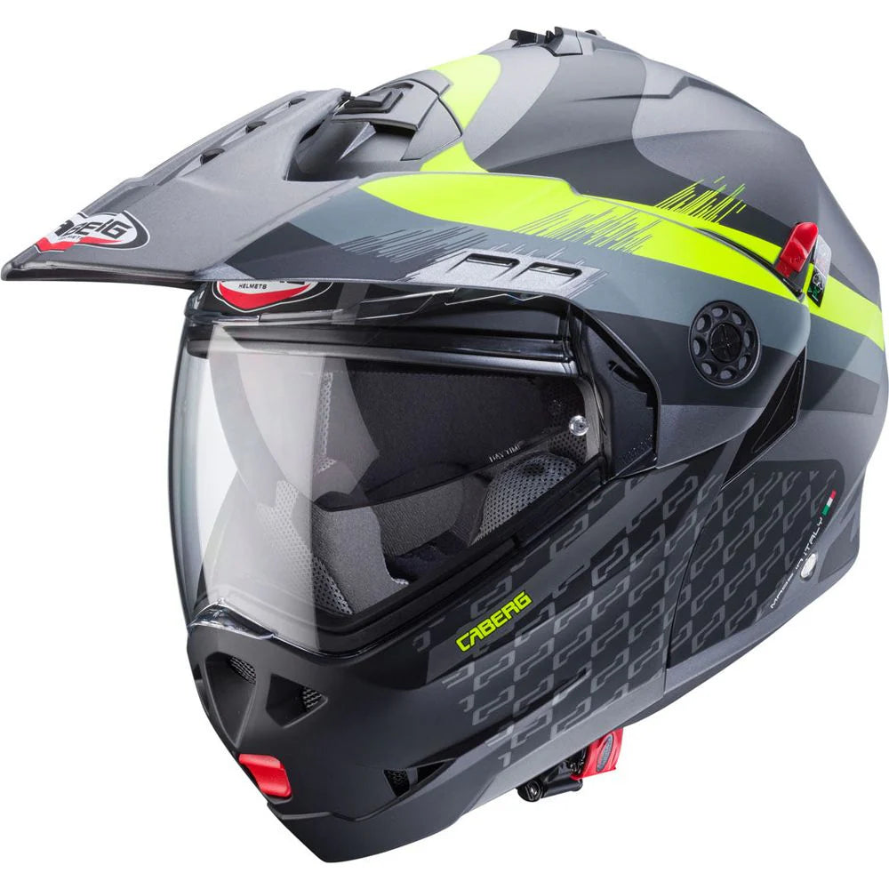 Caberg Tourmax X Sarabe Matt Gun Black Yellow Motorcycle Helmet