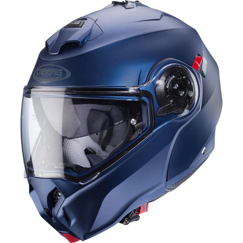 Caberg Duke Evo Plain Matt Blue Motorcycle Helmet