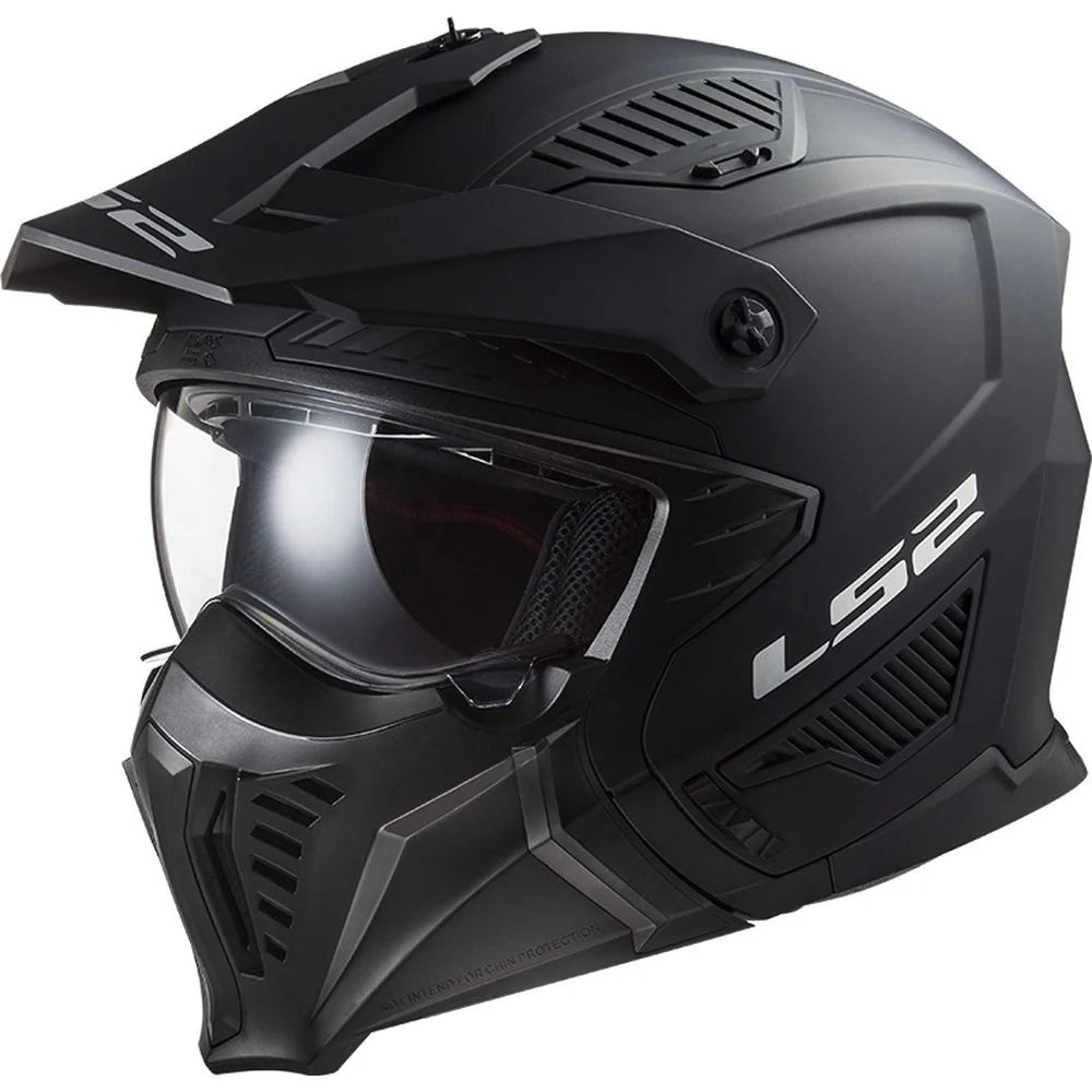 LS2 OF606 Drifter Matt Black Motorcycle Helmet