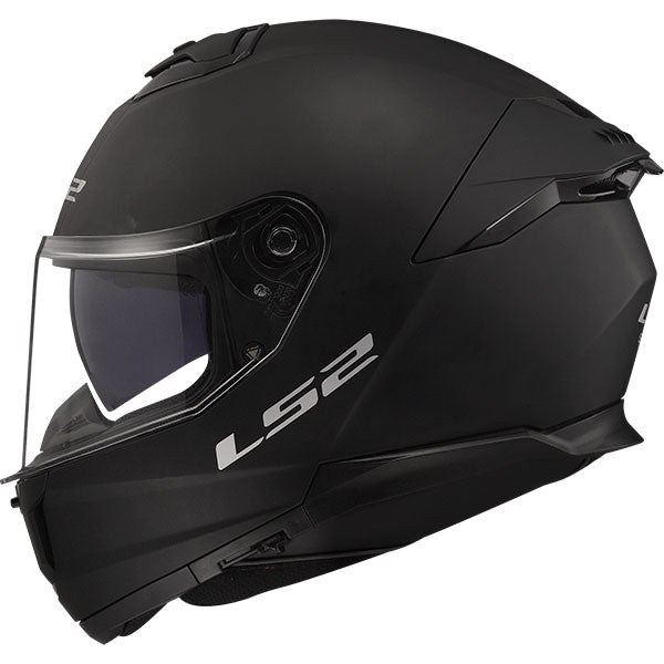 LS2 FF808 Stream II Solid Matt Black Motorcycle Helmet