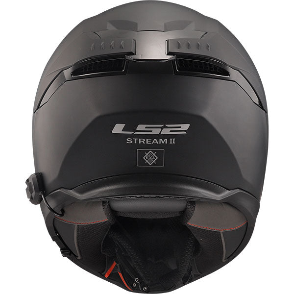 LS2 FF808 Stream II Solid Matt Black Motorcycle Helmet