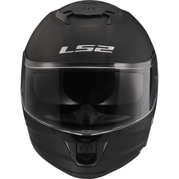 LS2 FF808 Stream II Solid Matt Black Motorcycle Helmet