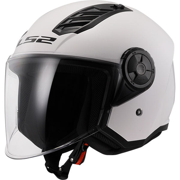 LS2 OF616 Airflow II Solid Gloss White Motorcycle Helmet