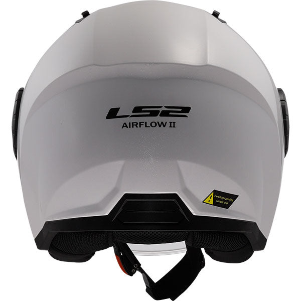 LS2 OF616 Airflow II Solid Gloss White Motorcycle Helmet