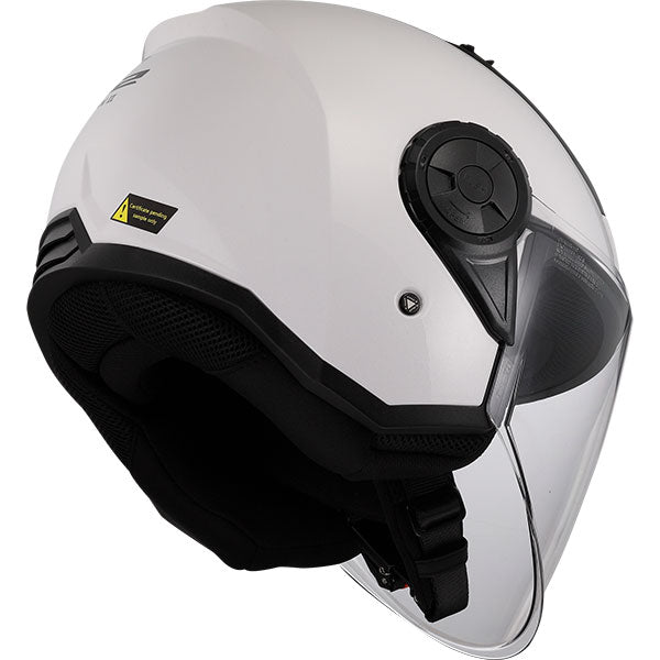LS2 OF616 Airflow II Solid Gloss White Motorcycle Helmet