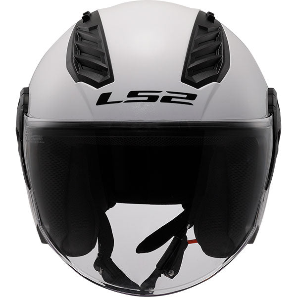 LS2 OF616 Airflow II Solid Gloss White Motorcycle Helmet