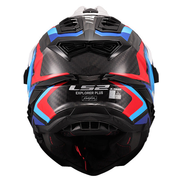 LS2 MX701 Explorer Frontier II White Blue Carbon Motorcycle Helmet