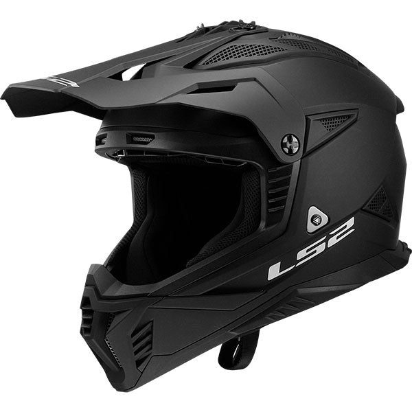 LS2 MX708 Fast II Solid Matt Black Motorcycle Helmet
