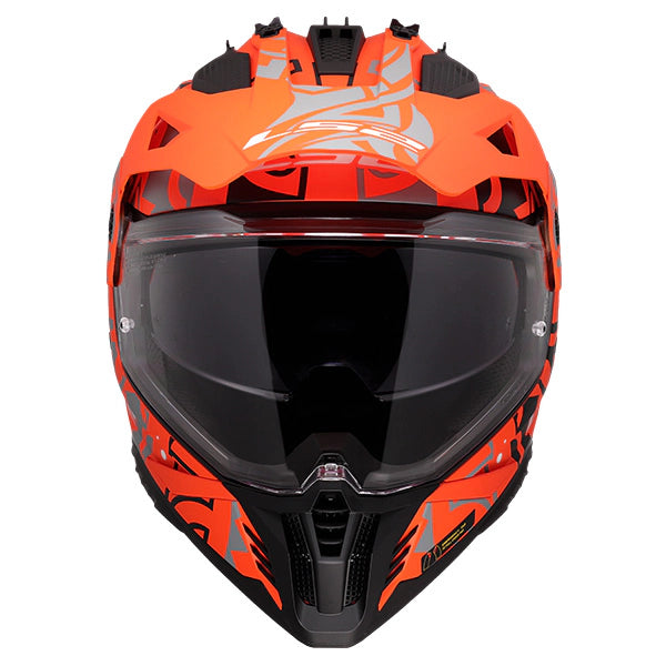 LS2 MX702 Pioneer II RangI Orange Motorcycle Helmet