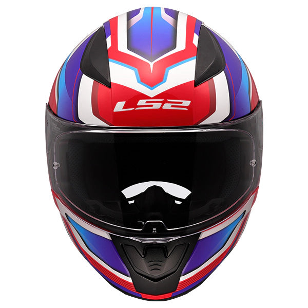 LS2 FF353 Rapid II Flitz White Blue Red Motorcycle Helmet