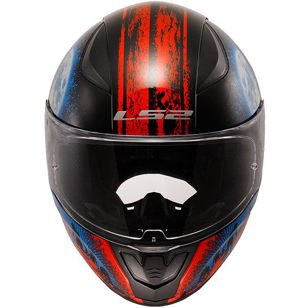 LS2 FF353 Rapid II Zombie Black Red Motorcycle Helmet